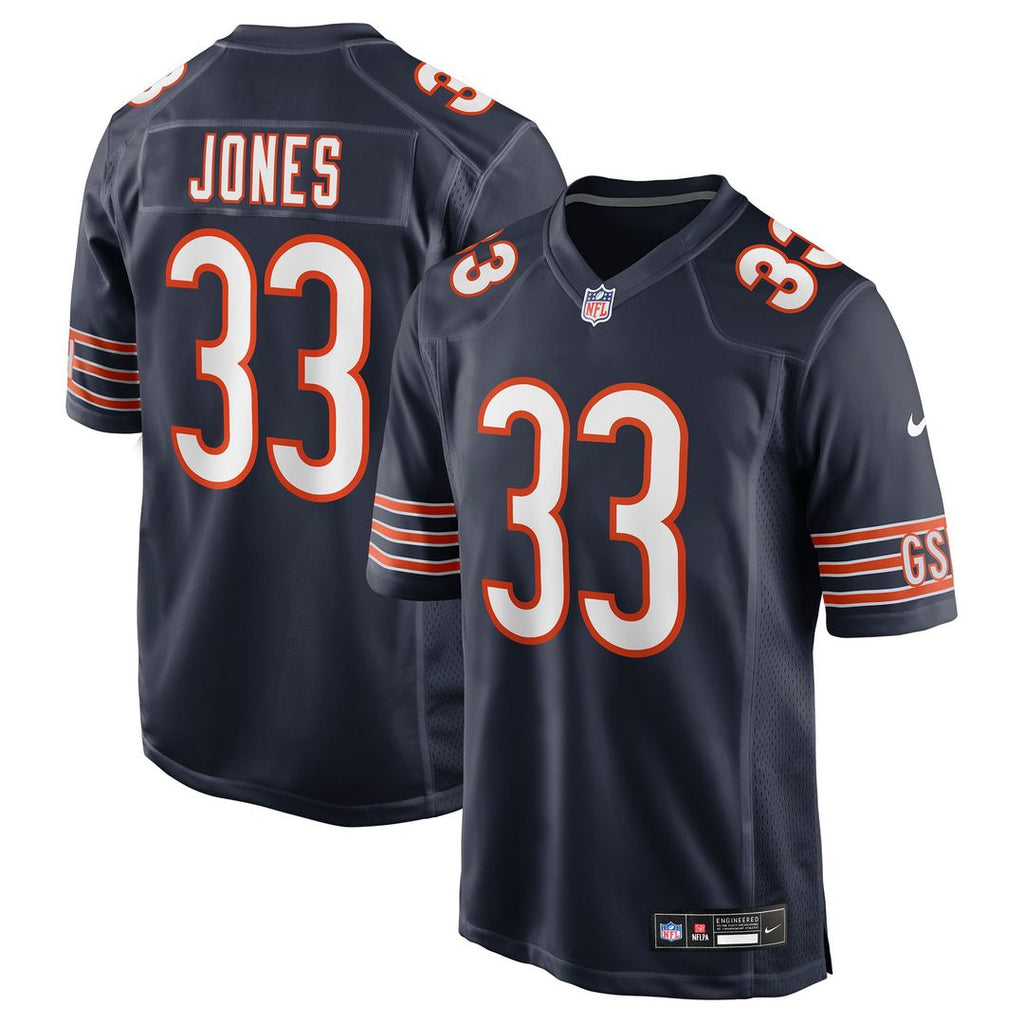 Jaylon Jones Chicago Bears Nike Team Game Jersey - Navy Official NFL Team Apparel Football Fan Gear