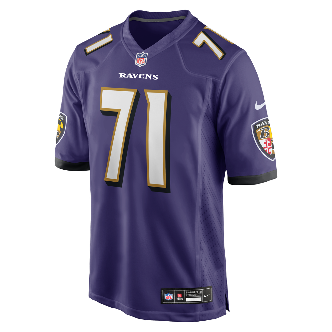 Carson Vinson Baltimore Ravens Nike Team Game Jersey - Purple Official NFL Team Apparel Football Fan Gear