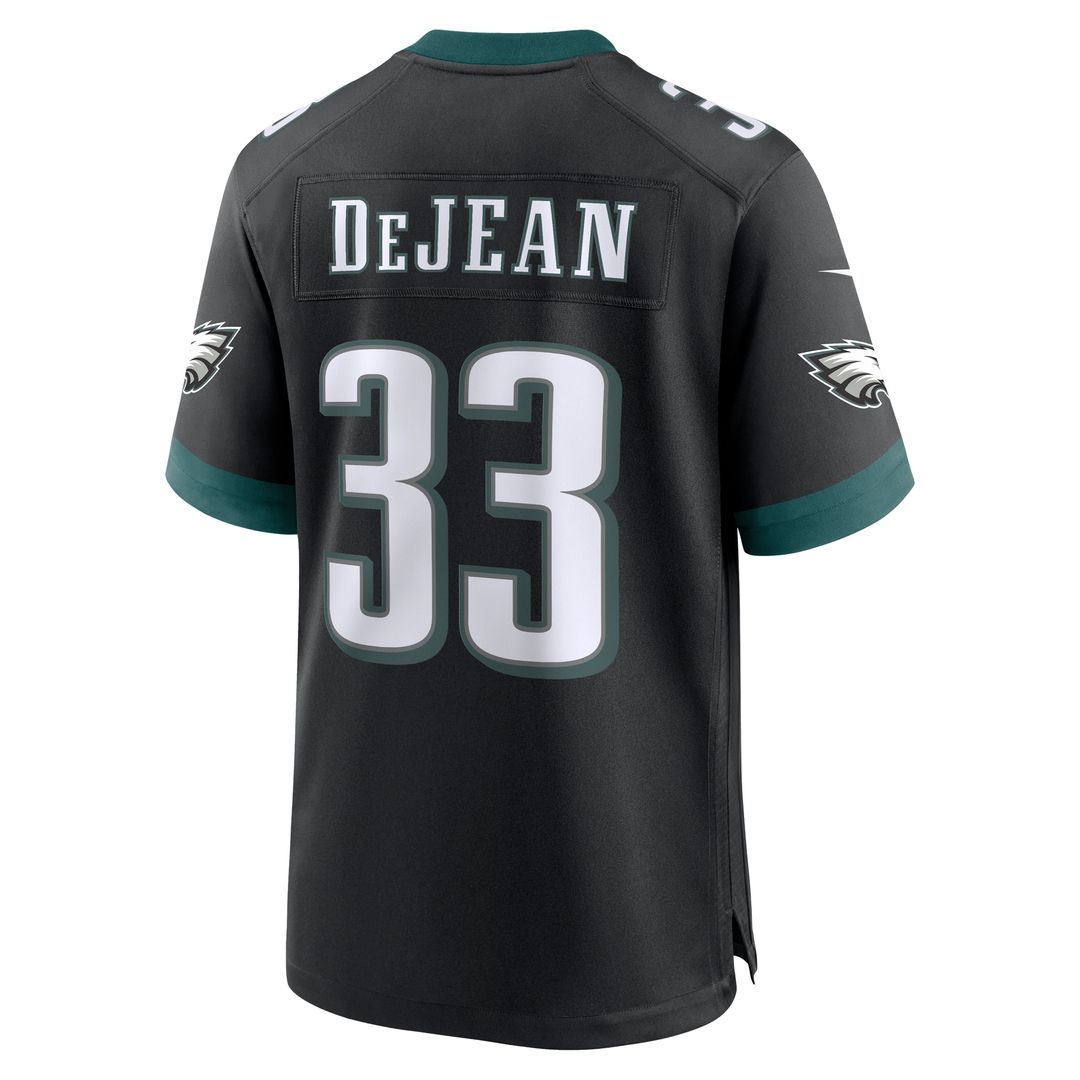 Cooper DeJean Philadelphia Eagles Nike Alternate Player Game Jersey - Black Official NFL Team Apparel Football Fan Gear