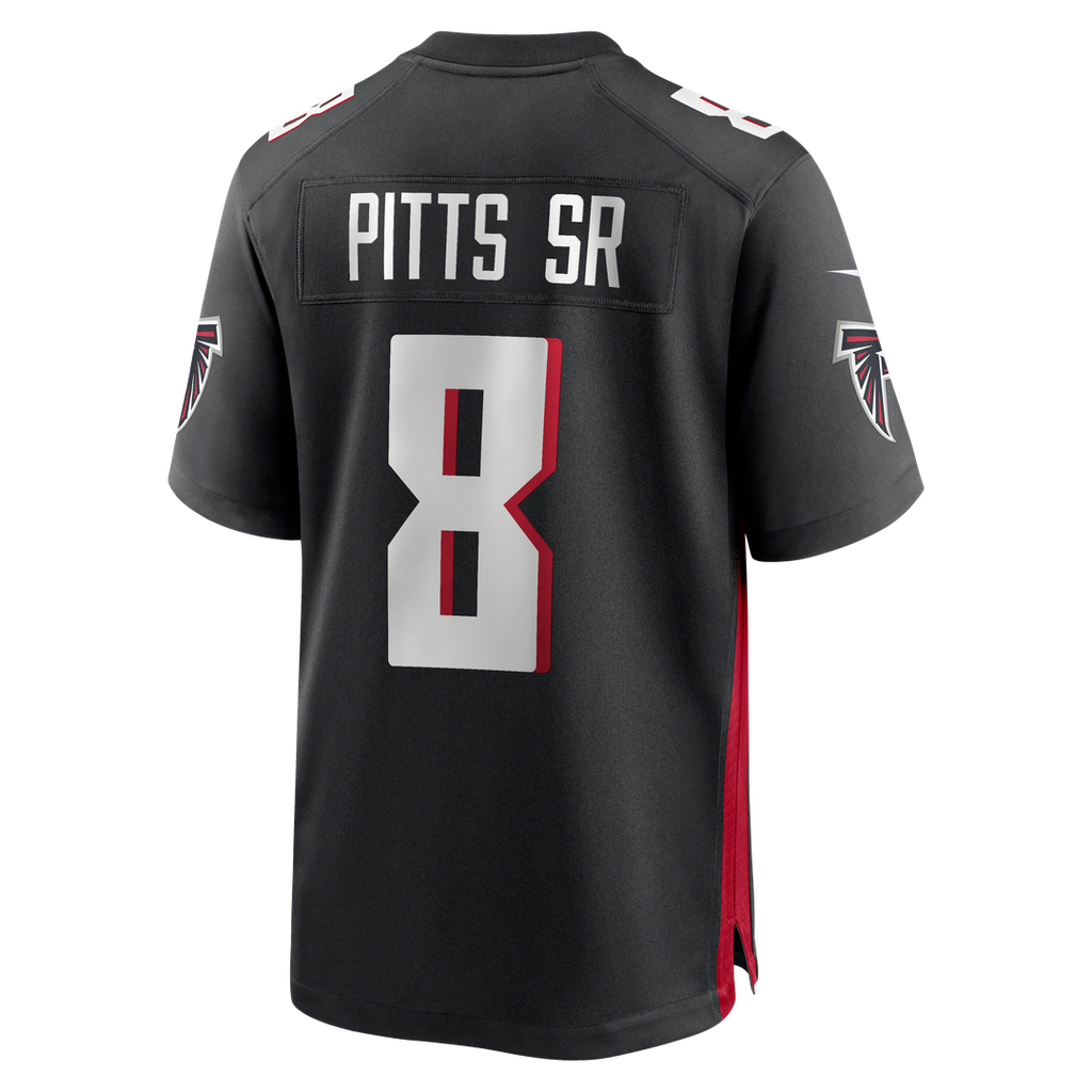 Kyle Pitts Sr. Atlanta Falcons Nike Team Game Jersey - Black Official NFL Team Apparel Football Fan Gear