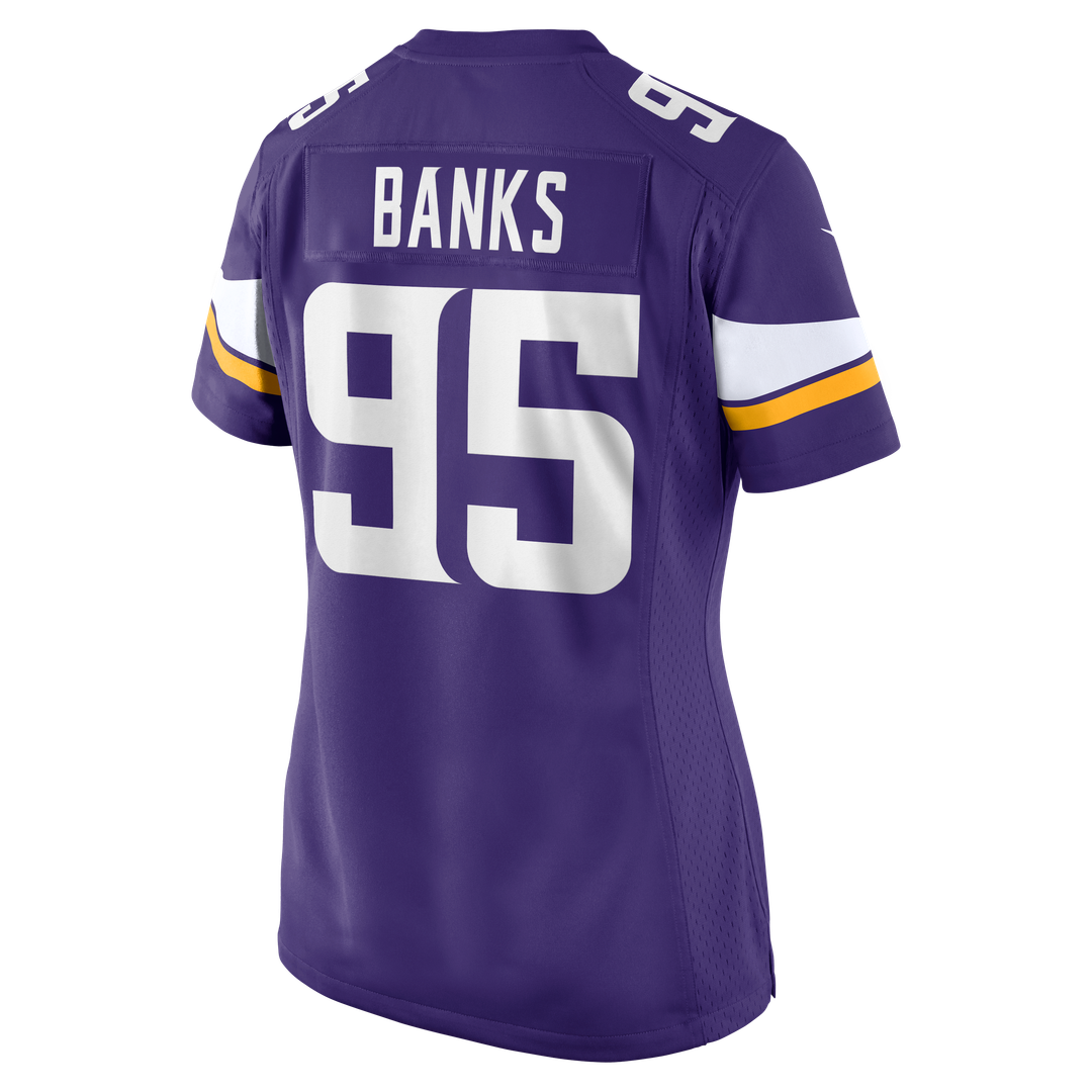 Caleb Banks Minnesota Vikings Nike Women's Team Game Jersey - Purple Official NFL Team Apparel Football Fan Gear
