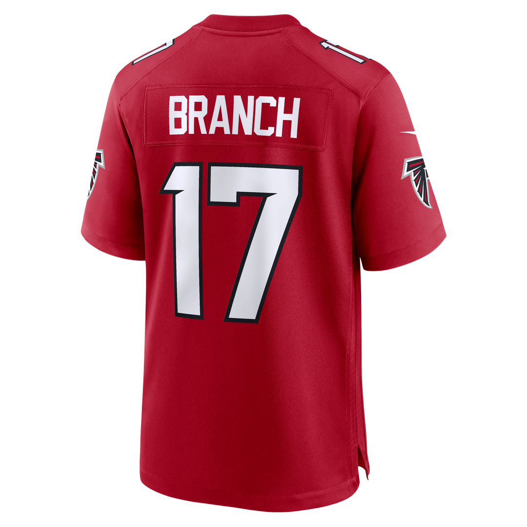 Zachariah Branch Atlanta Falcons Nike Team Game Jersey - Red Official NFL Team Apparel Football Fan Gear