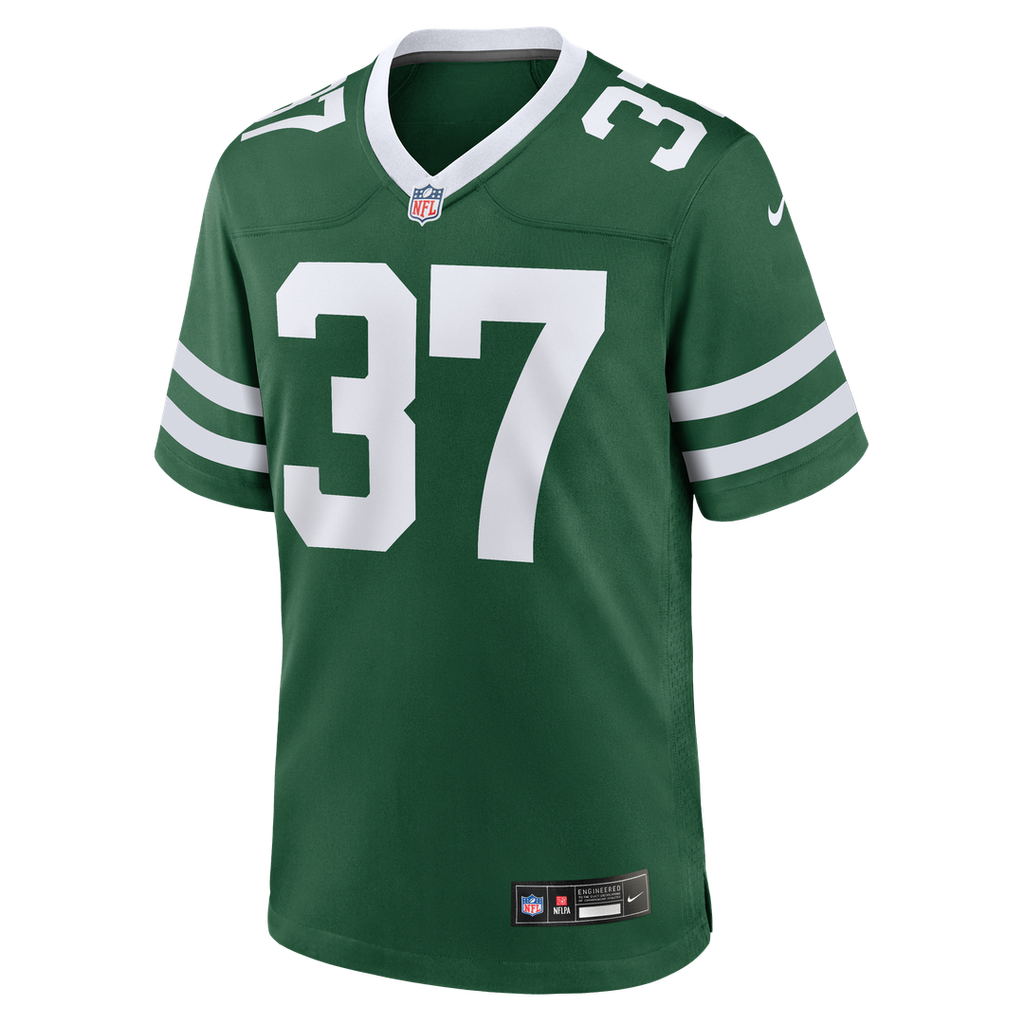 Qwan'tez Stiggers New York Jets Nike Team Game Jersey - Legacy Green Official NFL Team Apparel Football Fan Gear