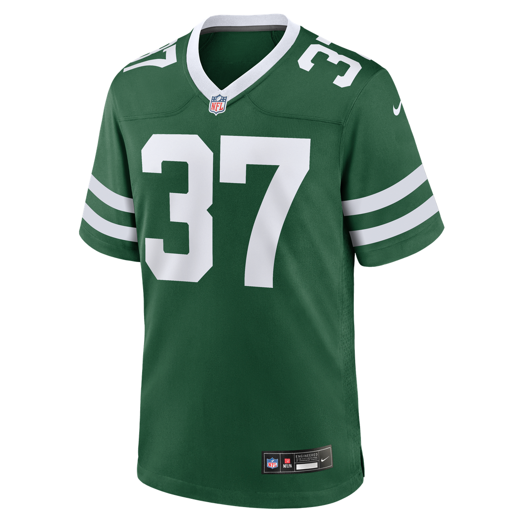 Qwan'tez Stiggers New York Jets Nike Team Game Jersey - Legacy Green Official NFL Team Apparel Football Fan Gear
