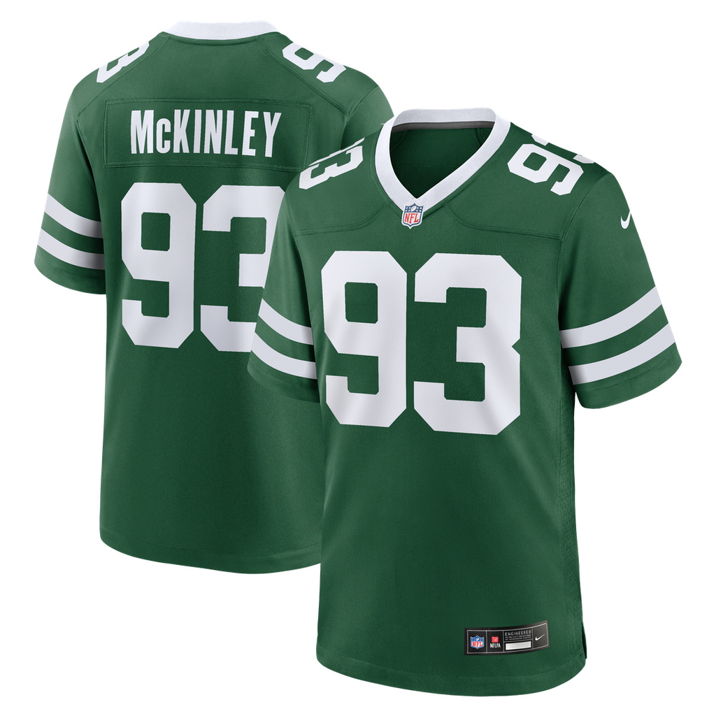 Takk McKinley New York Jets Nike Team Game Jersey - Legacy Green Official NFL Team Apparel Football Fan Gear