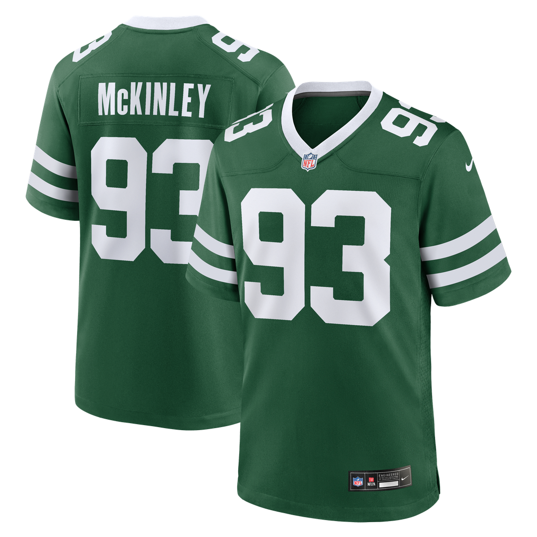 Takk McKinley New York Jets Nike Team Game Jersey - Legacy Green Official NFL Team Apparel Football Fan Gear