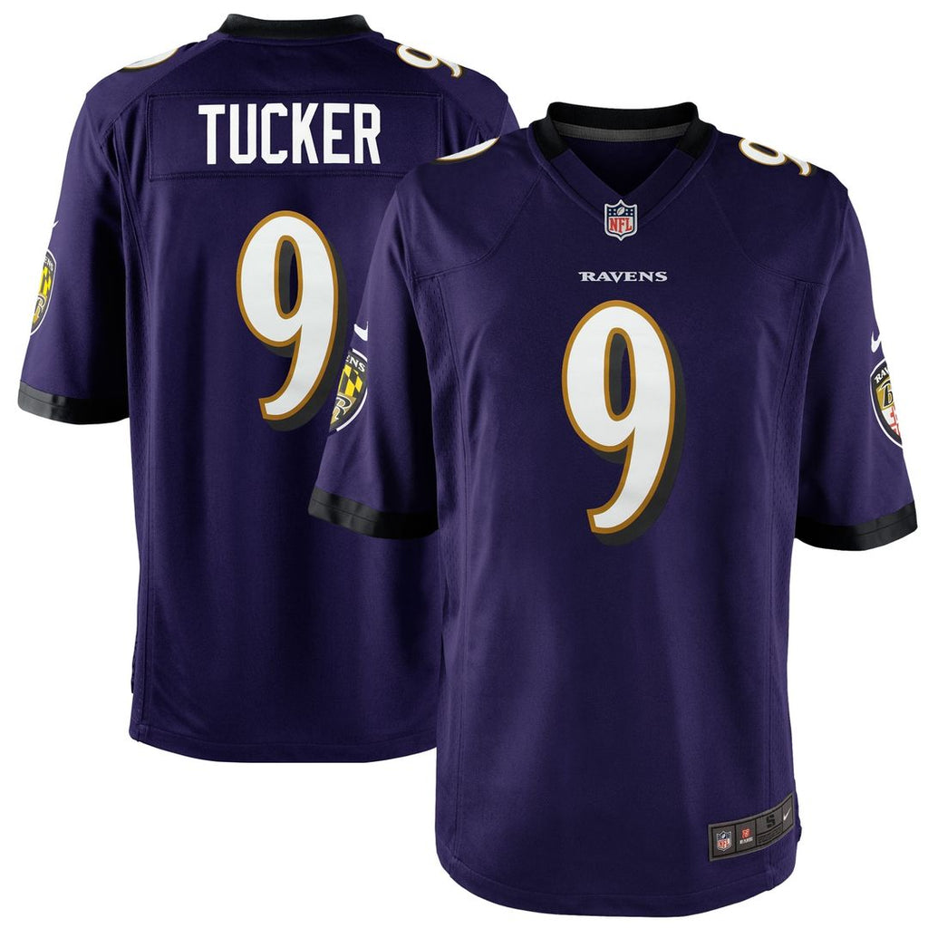 Justin Tucker Baltimore Ravens Nike Youth Game Jersey - Purple Official NFL Team Apparel Football Fan Gear