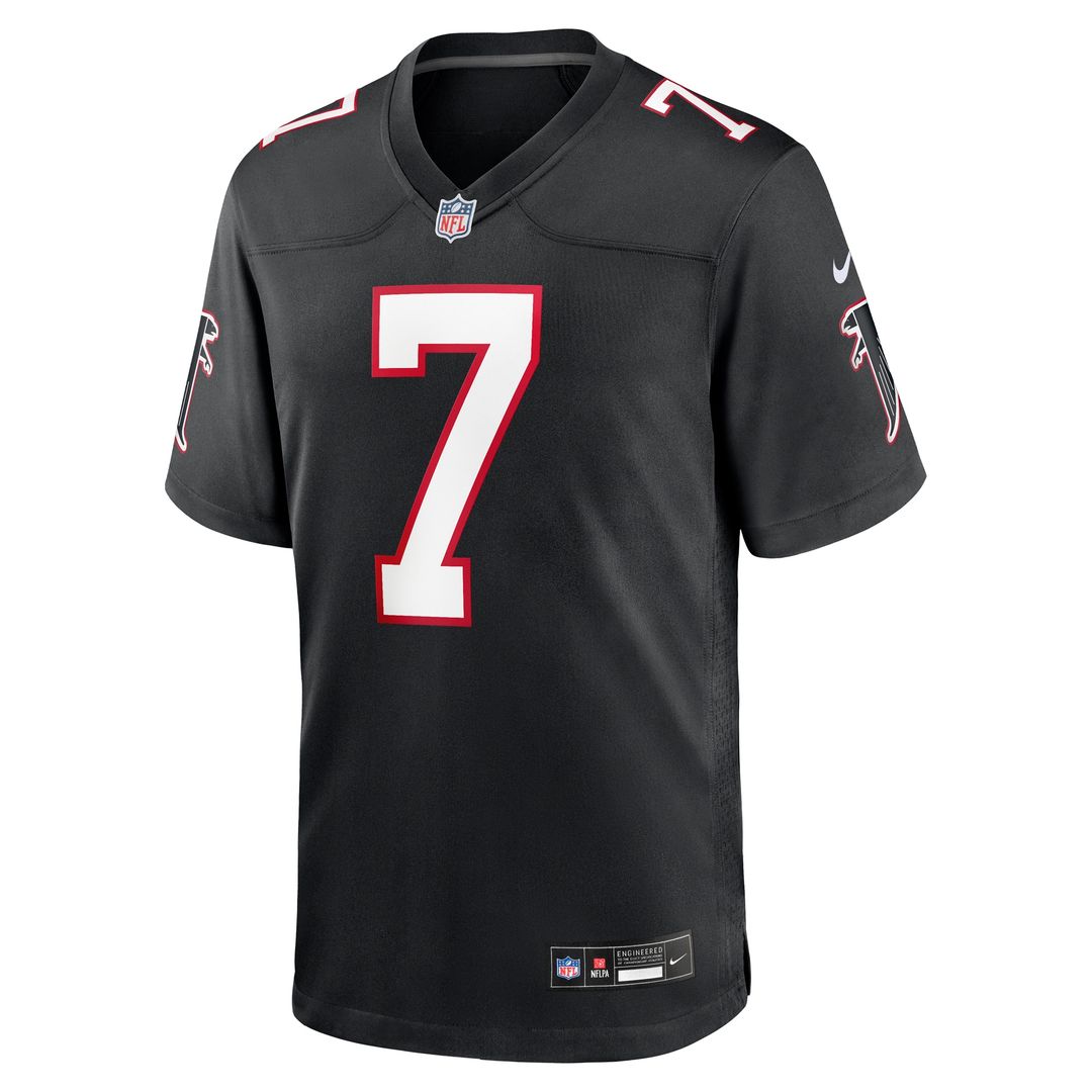 Bijan Robinson Atlanta Falcons Nike Throwback Game Jersey - Black Official NFL Team Apparel Football Fan Gear