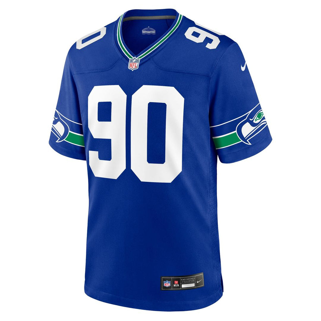 Jarran Reed Seattle Seahawks Nike Alternate Game Jersey - Royal Official NFL Team Apparel Football Fan Gear