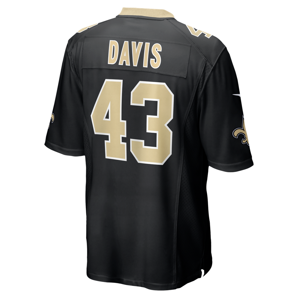 Michael Davis New Orleans Saints Nike Team Game Jersey - Black Official NFL Team Apparel Football Fan Gear
