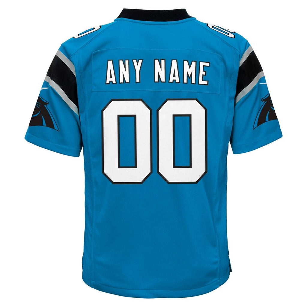 Carolina Panthers Nike Youth Alternate Custom Game Jersey - Blue Official NFL Team Apparel Football Fan Gear