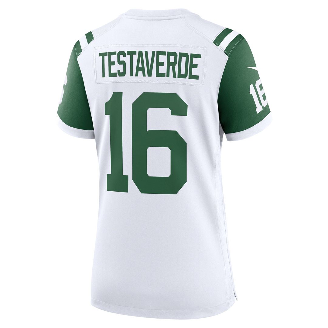 Vinny Testaverde New York Jets Nike Women's Classic Alternate Retired Player Game Jersey - White Official NFL Team Apparel Football Fan Gear