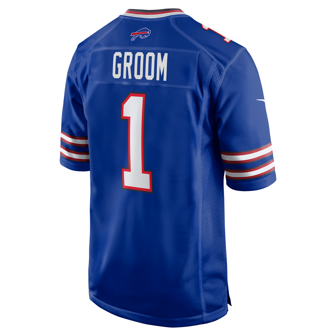 Number 1 Groom Buffalo Bills Nike Game Jersey - Royal Official NFL Team Apparel Football Fan Gear