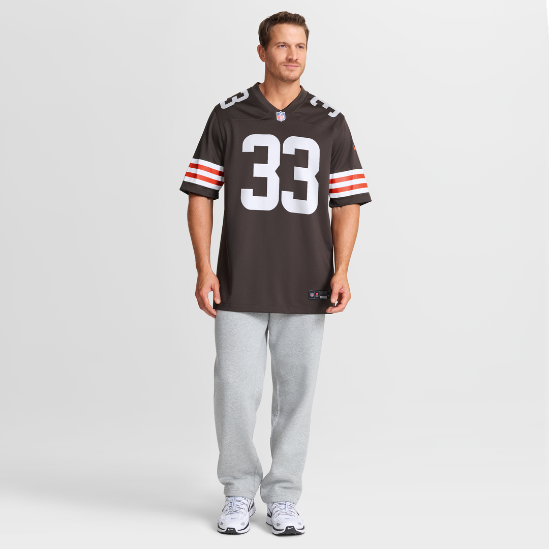 Ronnie Hickman Cleveland Browns Nike Team Game Jersey - Brown Official NFL Team Apparel Football Fan Gear