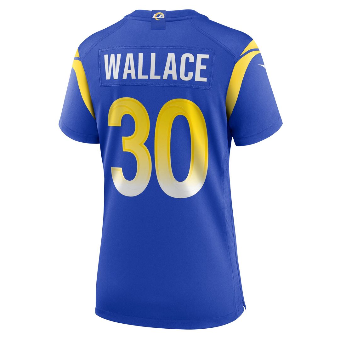 Josh Wallace Los Angeles Rams Nike Women's Game Jersey - Royal Official NFL Team Apparel Football Fan Gear