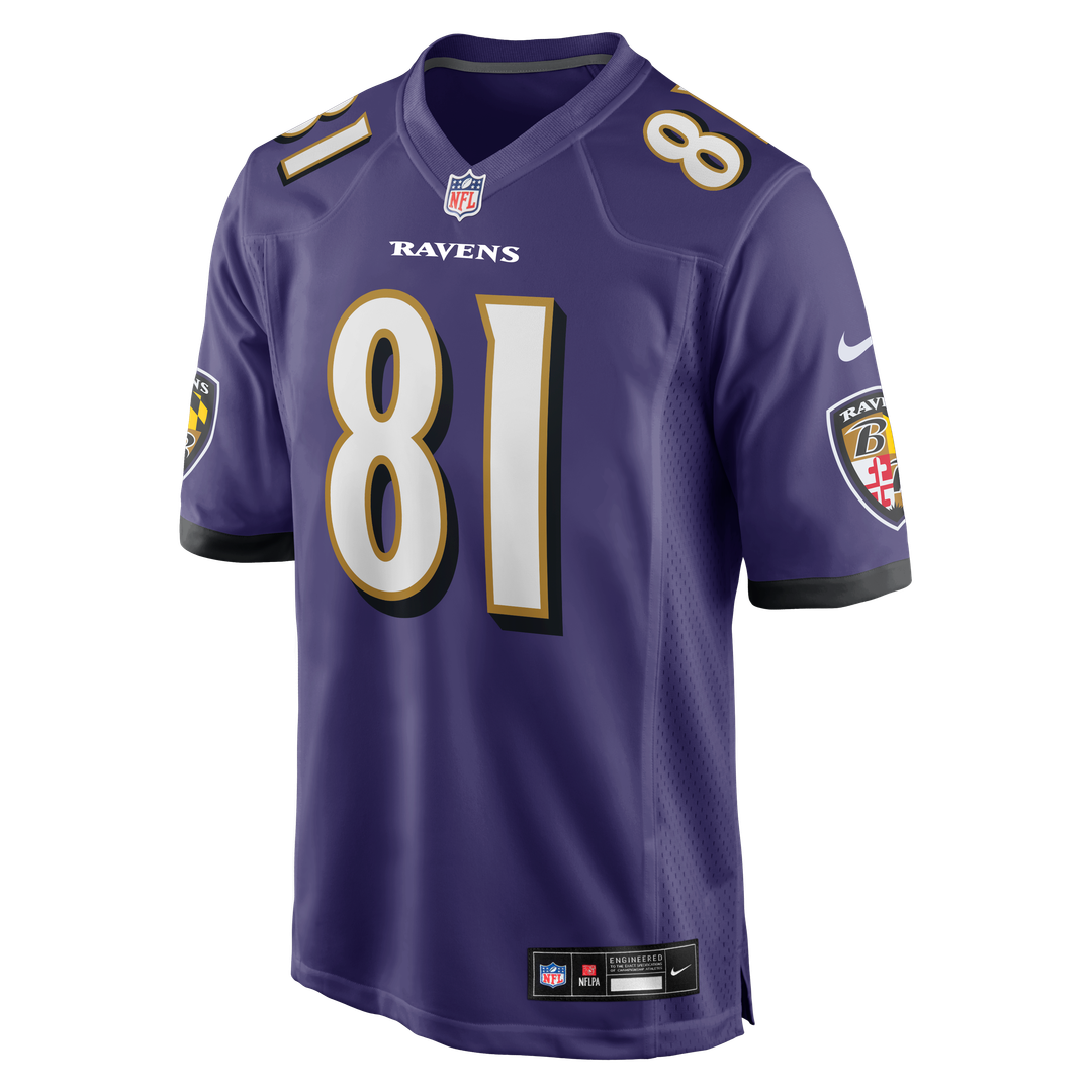 Devontez Walker Baltimore Ravens Nike Team Game Jersey - Purple Official NFL Team Apparel Football Fan Gear