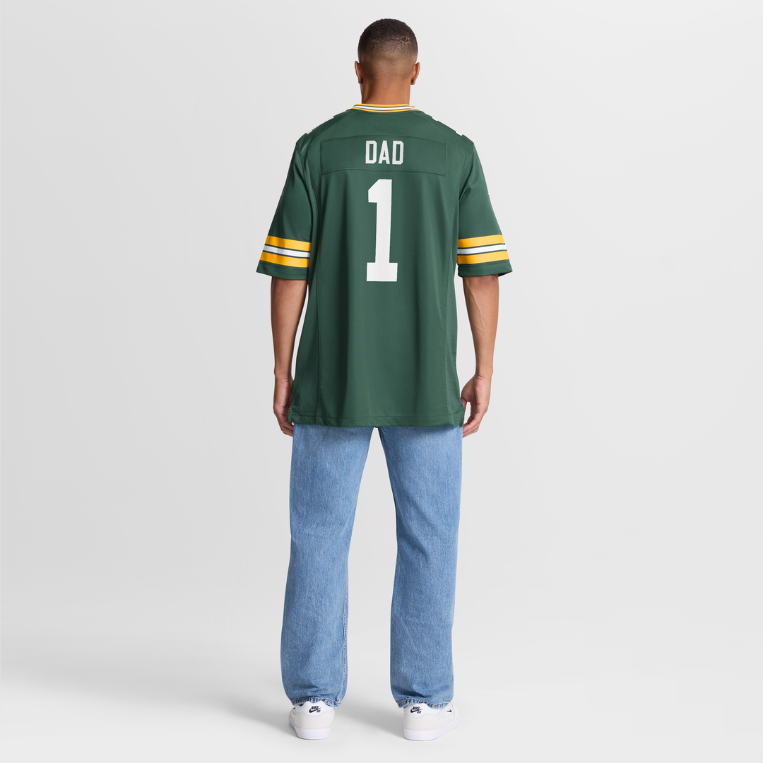 Number 1 Dad Green Bay Packers Nike Game Jersey - Green Official NFL Team Apparel Football Fan Gear