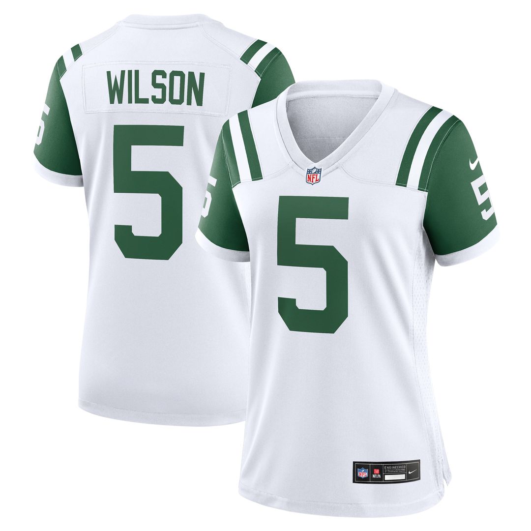 Garrett Wilson New York Jets Nike Women's Classic Alternate Game Jersey - White Official NFL Team Apparel Football Fan Gear