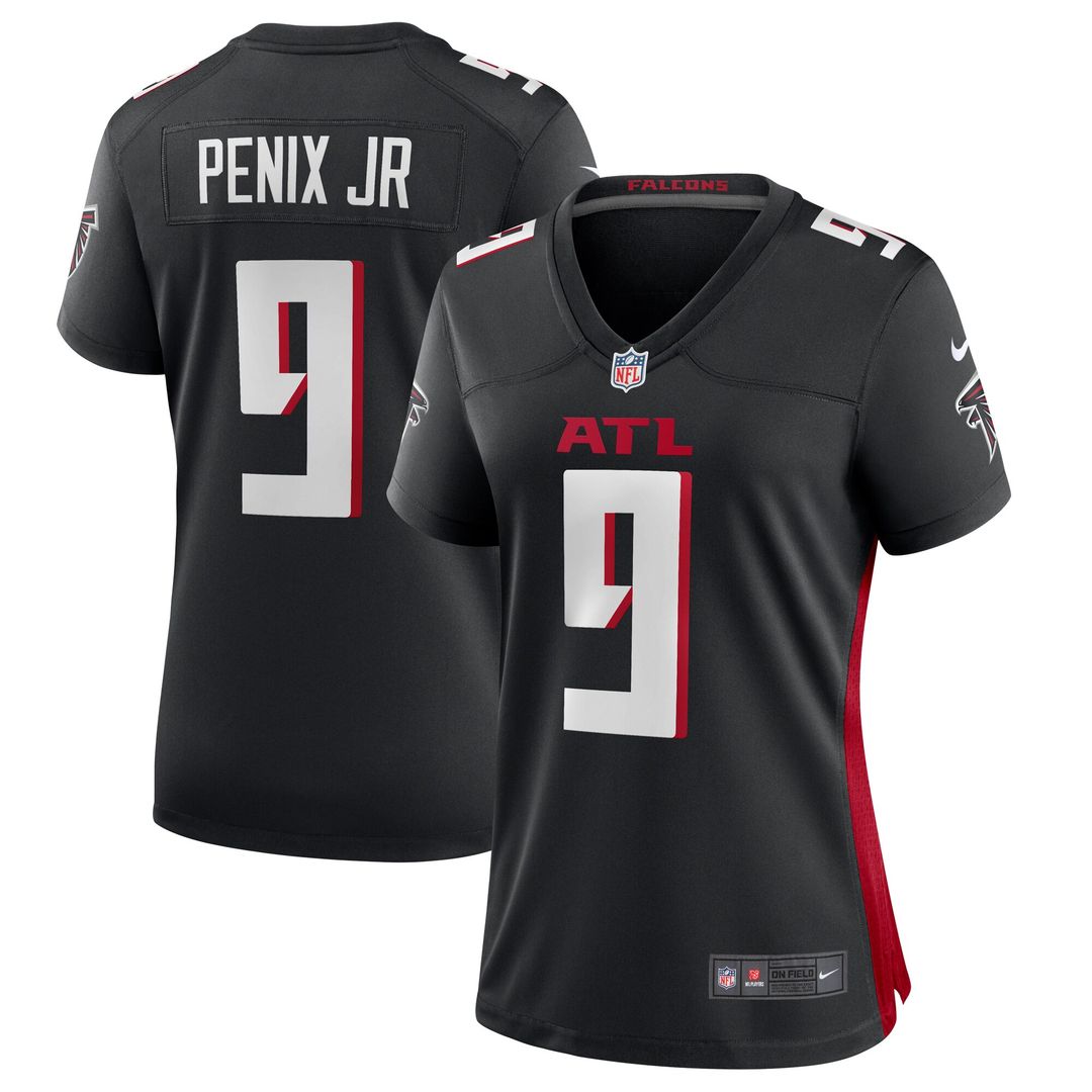 Michael Penix Jr. Atlanta Falcons Nike Women's Game Jersey - Black Official NFL Team Apparel Football Fan Gear