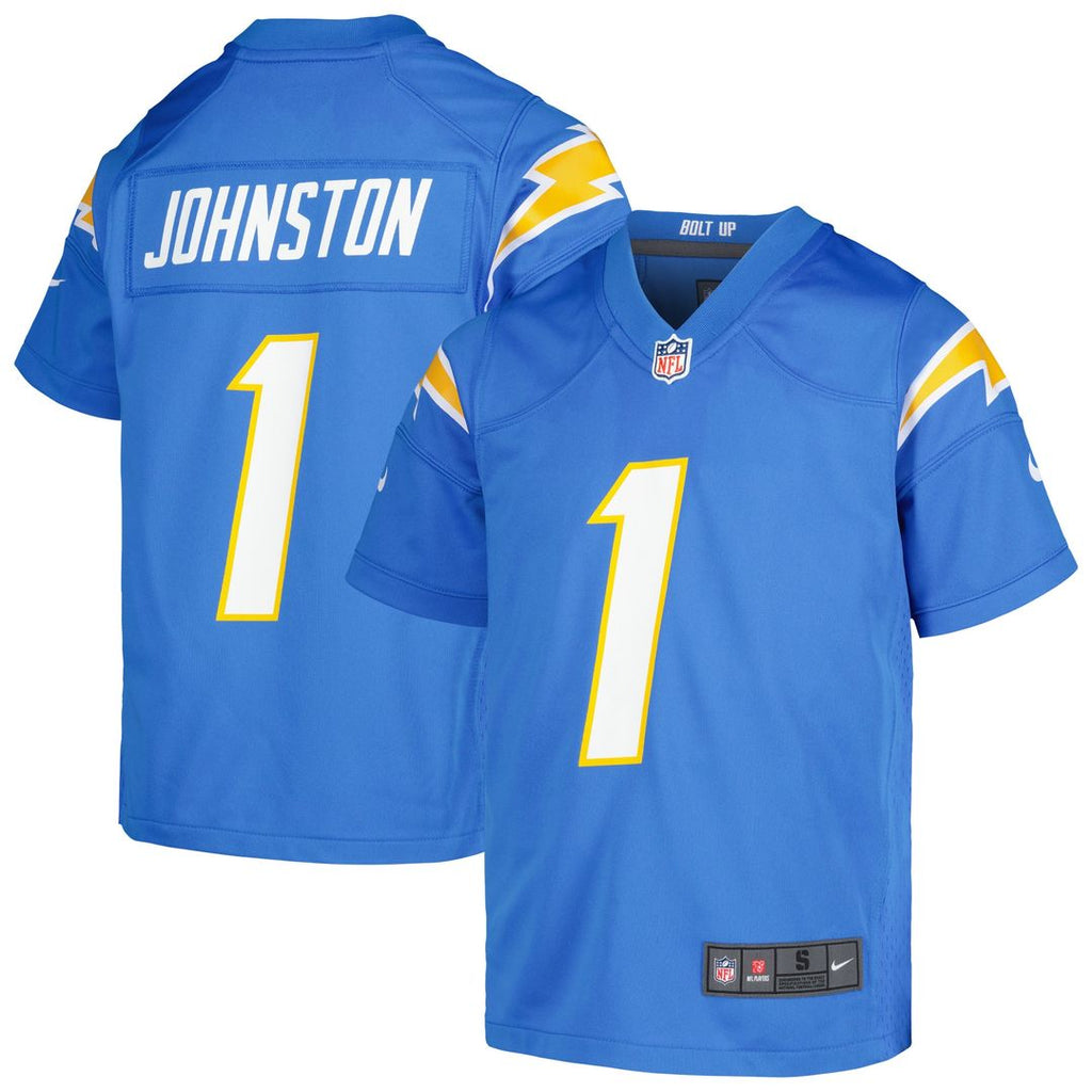 Quentin Johnston Los Angeles Chargers Nike Youth Game Jersey - Powder Blue Official NFL Team Apparel Football Fan Gear