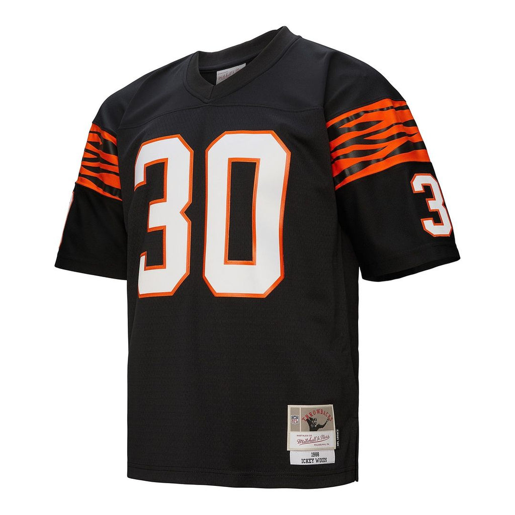 Ickey Woods Cincinnati Bengals Mitchell & Ness 1988 Legacy Replica Jersey - Black Official NFL Team Apparel Football Fan Gear