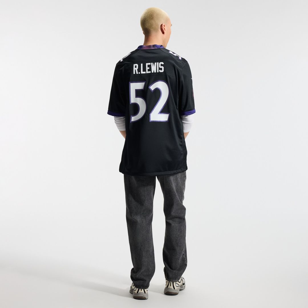 Ray Lewis Baltimore Ravens Nike Alternate Retired Player Game Jersey - Black Official NFL Team Apparel Football Fan Gear