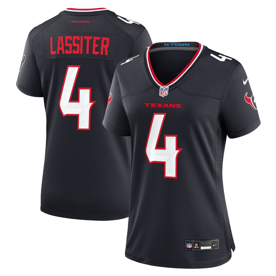 Kamari Lassiter Houston Texans Nike Women's Team Game Jersey - Navy Official NFL Team Apparel Football Fan Gear