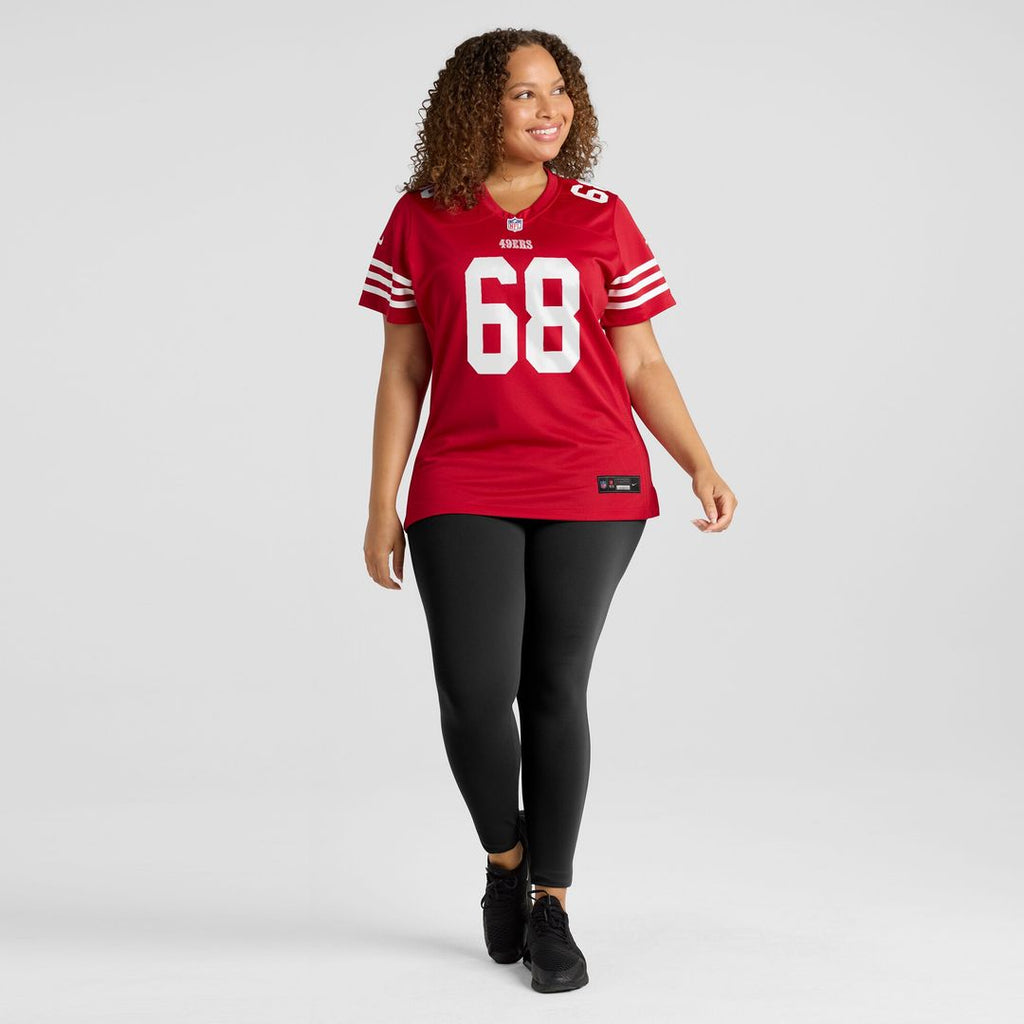 Colton McKivitz San Francisco 49ers Nike Women's Team Game Jersey - Scarlet Official NFL Team Apparel Football Fan Gear
