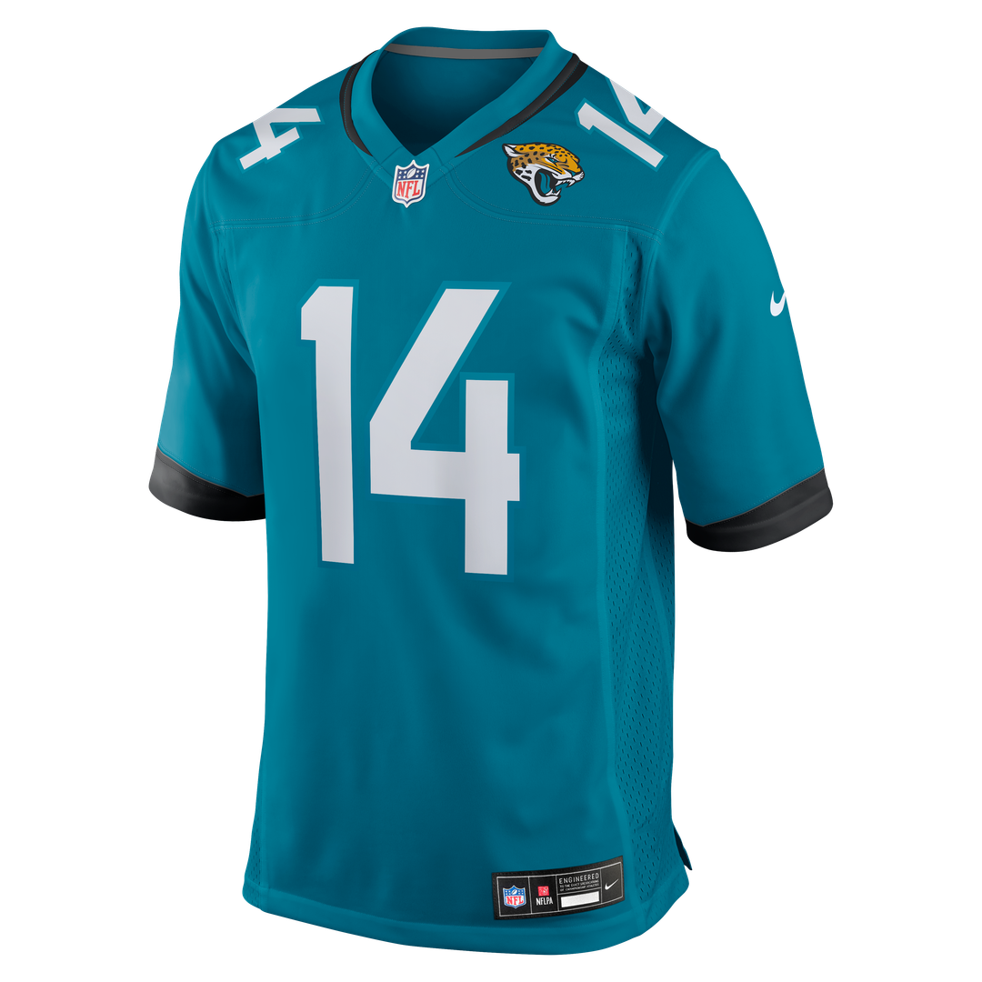Nick Mullens Jacksonville Jaguars Nike Team Game Jersey - Teal Official NFL Team Apparel Football Fan Gear
