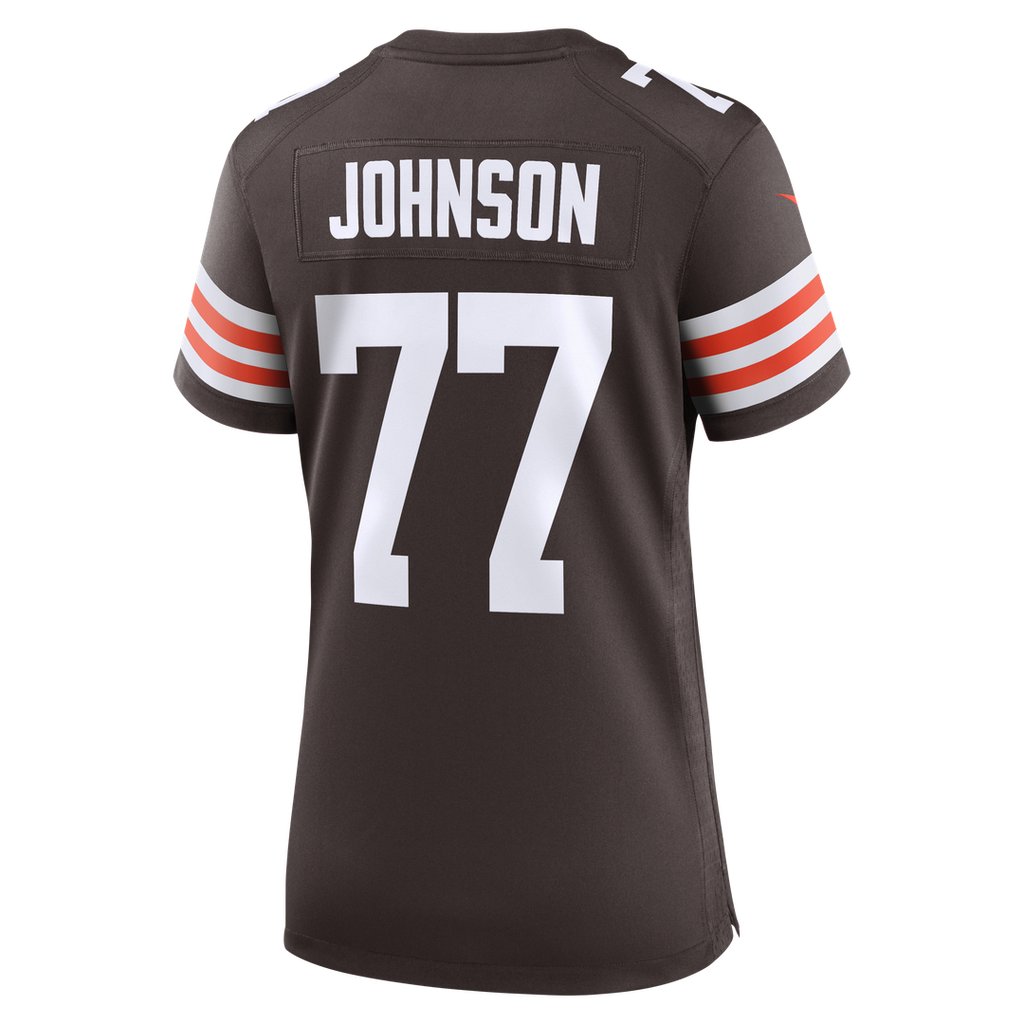Zion Johnson Cleveland Browns Nike Women's Team Game Jersey - Brown Official NFL Team Apparel Football Fan Gear