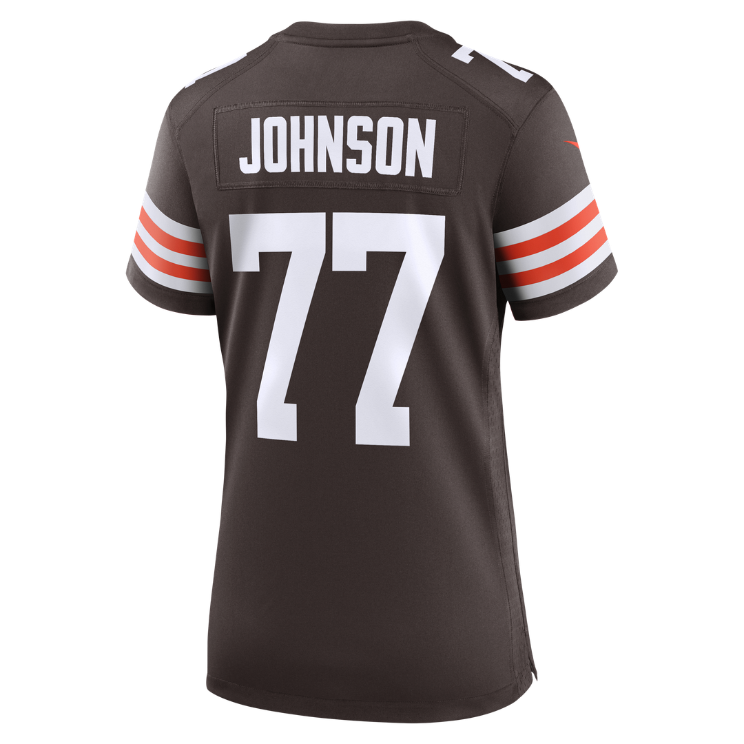 Zion Johnson Cleveland Browns Nike Women's Team Game Jersey - Brown Official NFL Team Apparel Football Fan Gear
