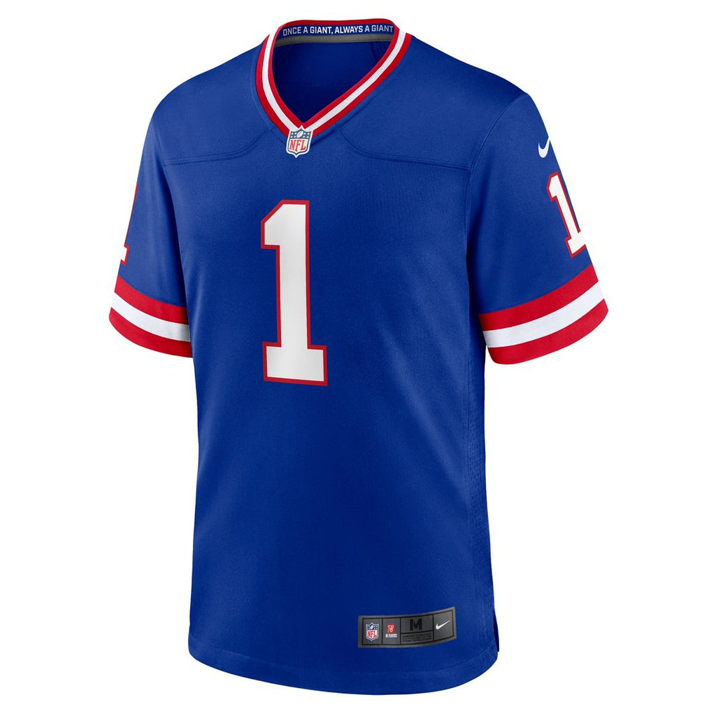 Malik Nabers New York Giants Nike Game Player Jersey - Royal Official NFL Team Apparel Football Fan Gear