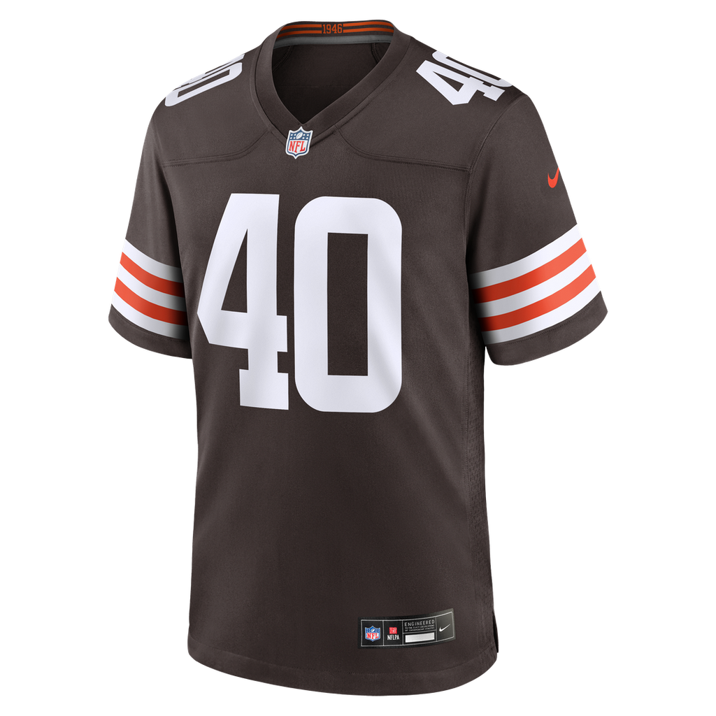 Nathaniel Watson Cleveland Browns Nike Team Game Jersey - Brown Official NFL Team Apparel Football Fan Gear