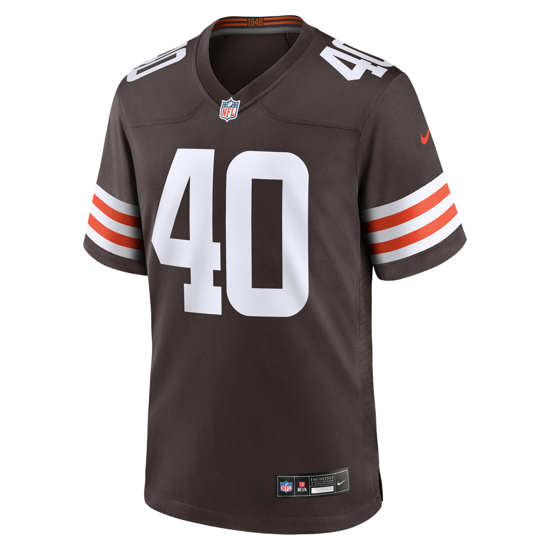 Nathaniel Watson Cleveland Browns Nike Team Game Jersey - Brown Official NFL Team Apparel Football Fan Gear