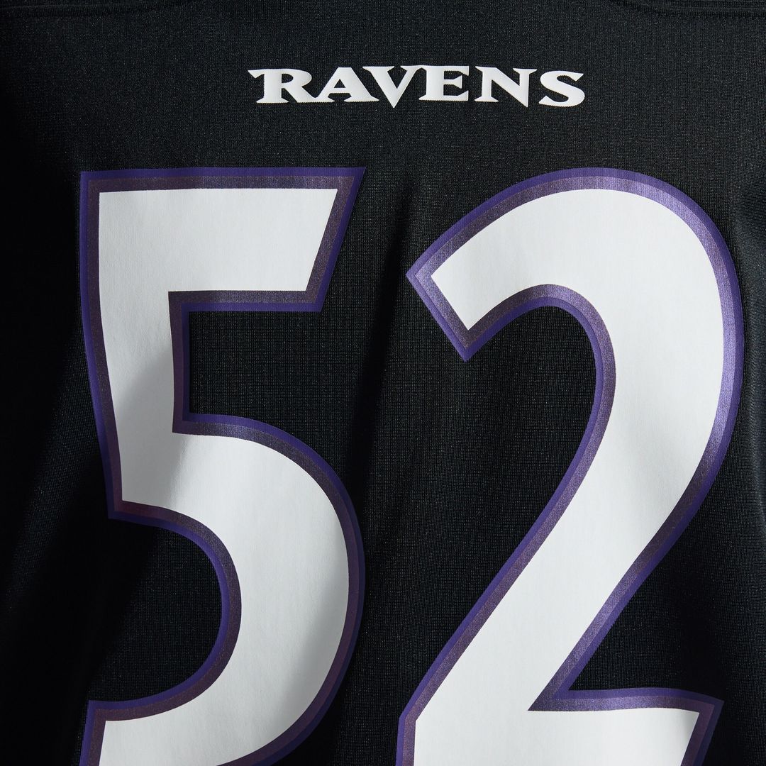 Ray Lewis Baltimore Ravens Nike Alternate Retired Player Game Jersey - Black Official NFL Team Apparel Football Fan Gear