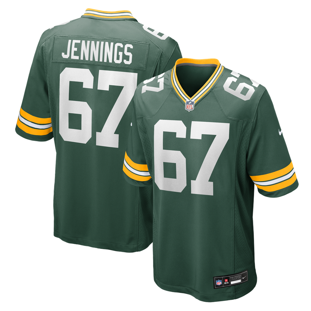 Donovan Jennings Green Bay Packers Nike Team Game Jersey - Green Official NFL Team Apparel Football Fan Gear