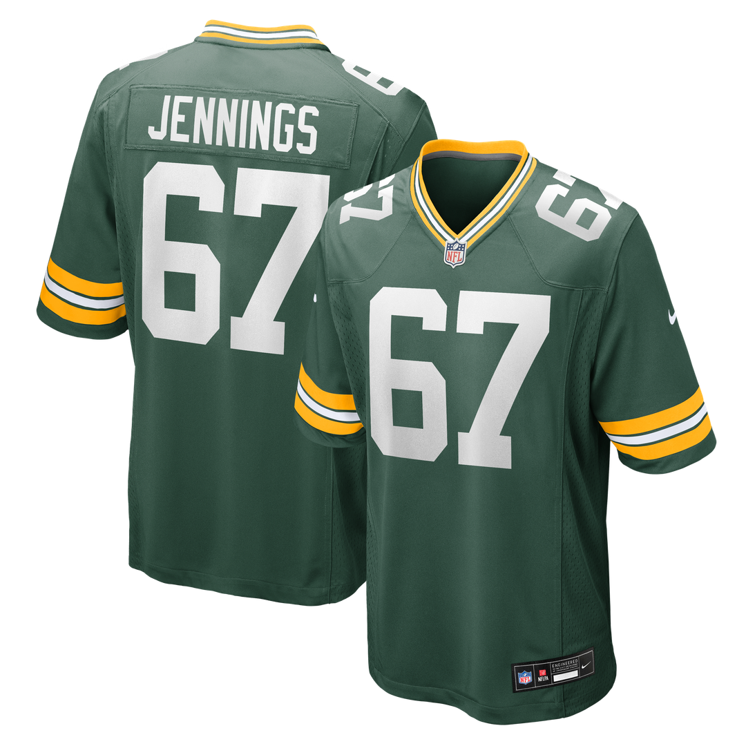 Donovan Jennings Green Bay Packers Nike Team Game Jersey - Green Official NFL Team Apparel Football Fan Gear