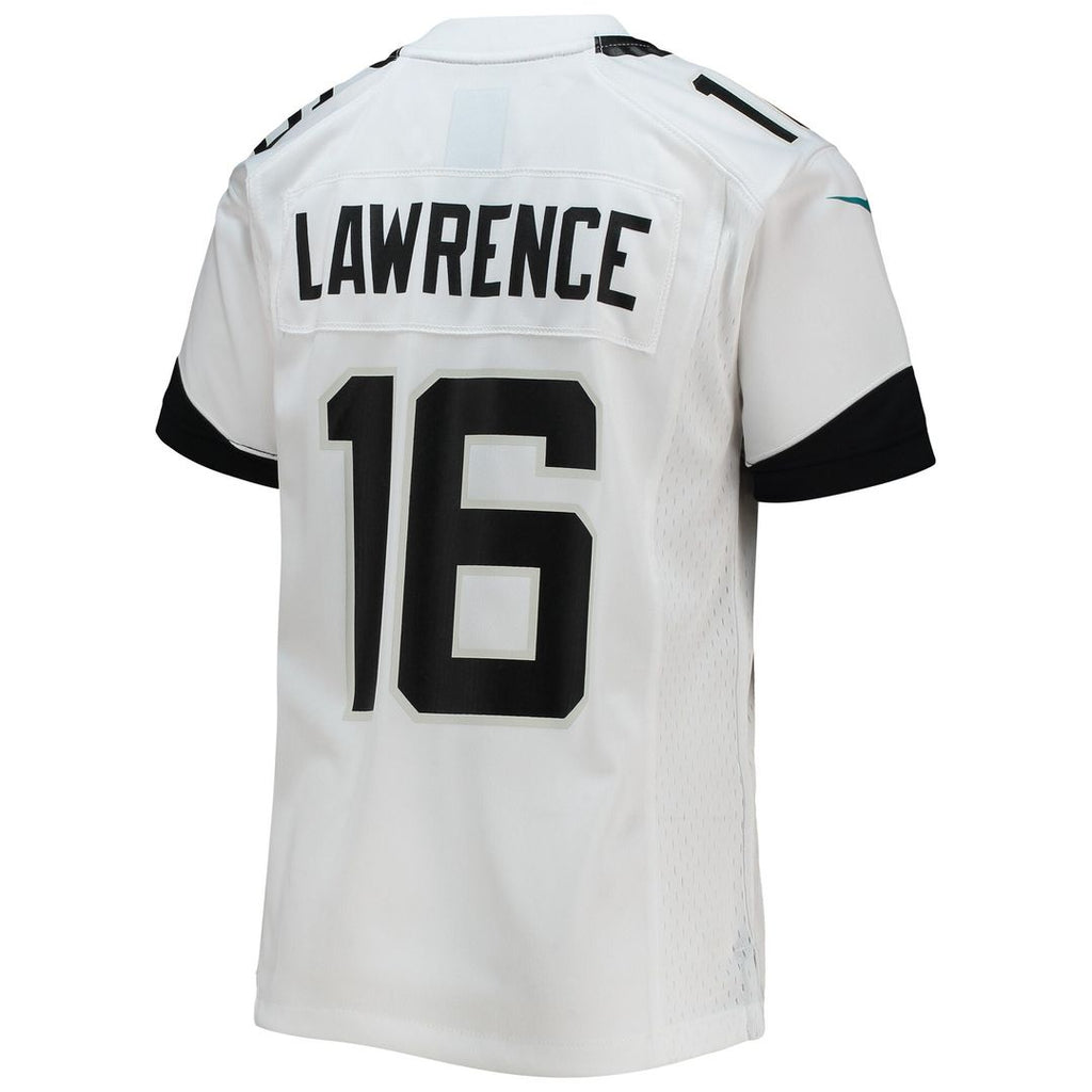 Trevor Lawrence Jacksonville Jaguars Nike Youth Game Jersey - White Official NFL Team Apparel Football Fan Gear