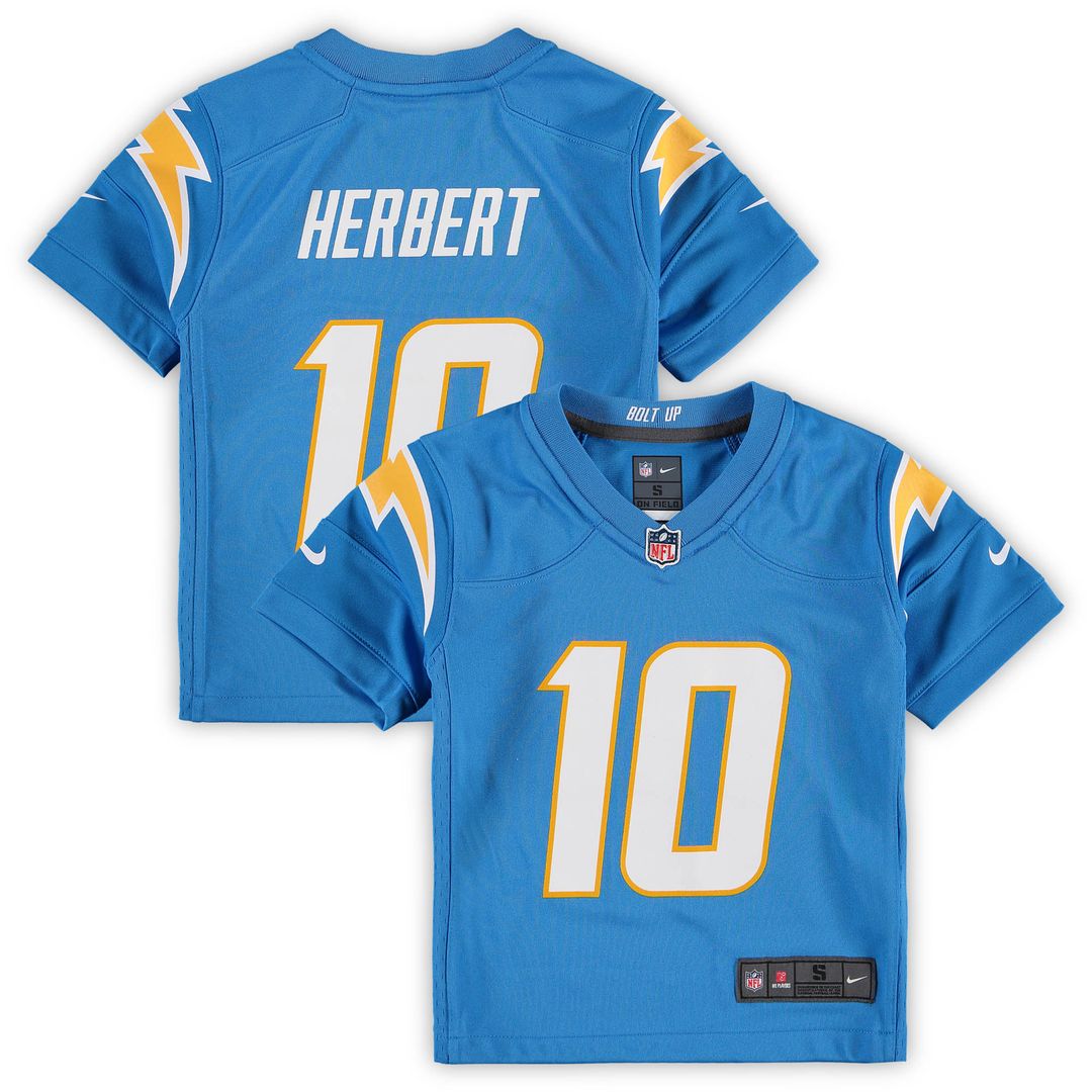 Justin Herbert Los Angeles Chargers Nike Preschool Game Jersey - Powder Blue Official NFL Team Apparel Football Fan Gear