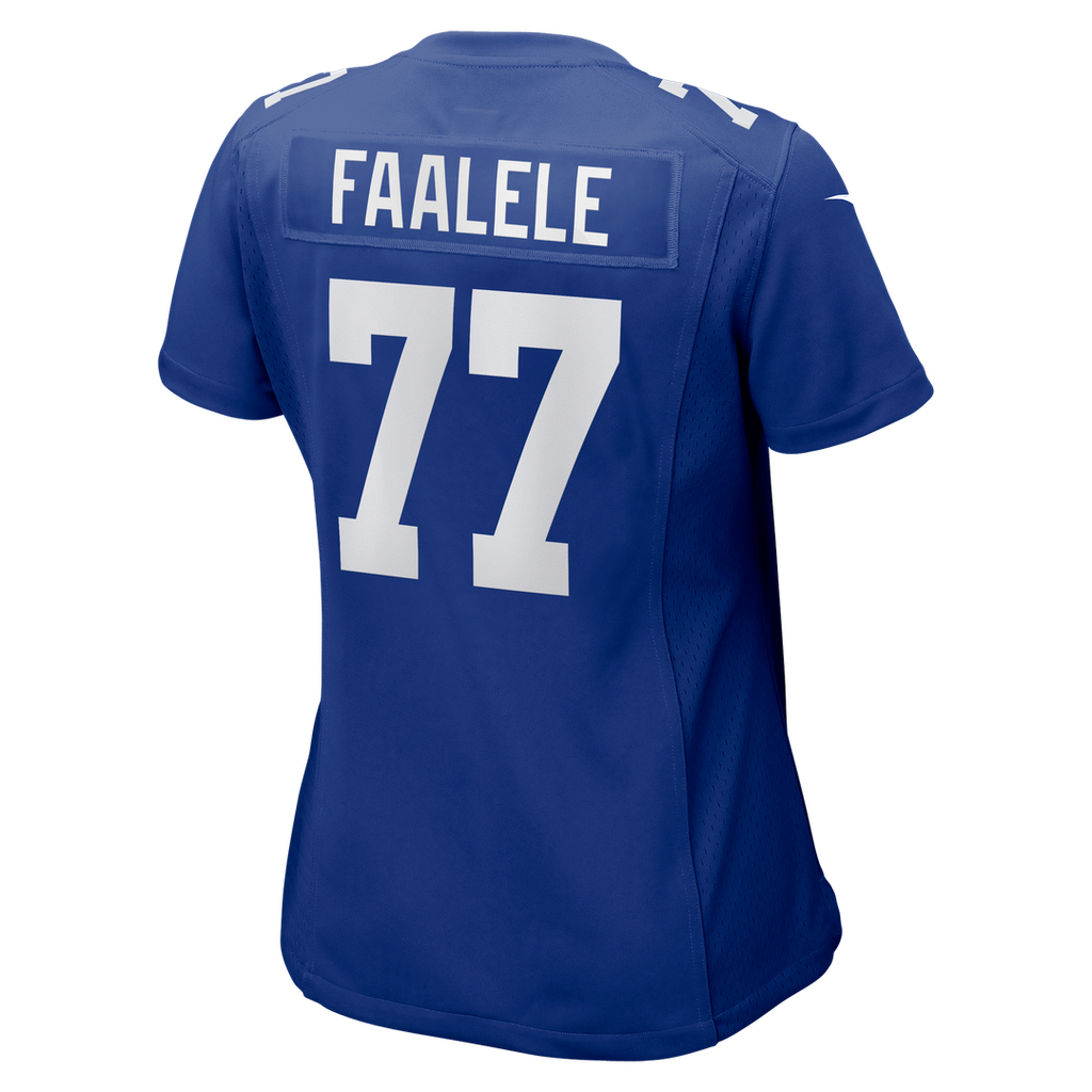 Daniel Faalele New York Giants Nike Women's Team Game Jersey - Royal Official NFL Team Apparel Football Fan Gear