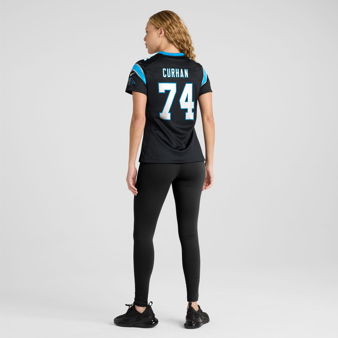Jake Curhan Carolina Panthers Nike Women's Team Game Jersey - Black Official NFL Team Apparel Football Fan Gear