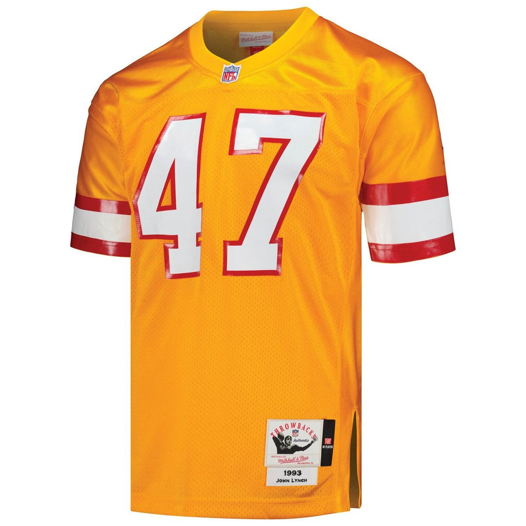 John Lynch Tampa Bay Buccaneers 1993 Mitchell & Ness Authentic Throwback Retired Player Jersey - Orange Official NFL Team Apparel Football Fan Gear