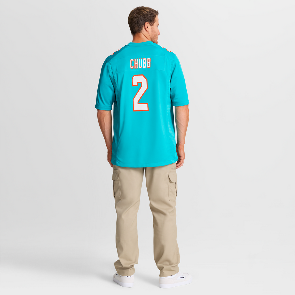 Bradley Chubb Miami Dolphins Nike Game Player Jersey - Aqua Official NFL Team Apparel Football Fan Gear