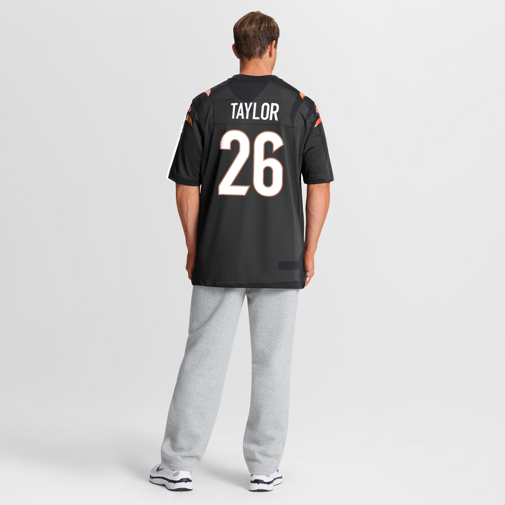 Ja'Sir Taylor Cincinnati Bengals Nike Team Game Jersey - Black Official NFL Team Apparel Football Fan Gear