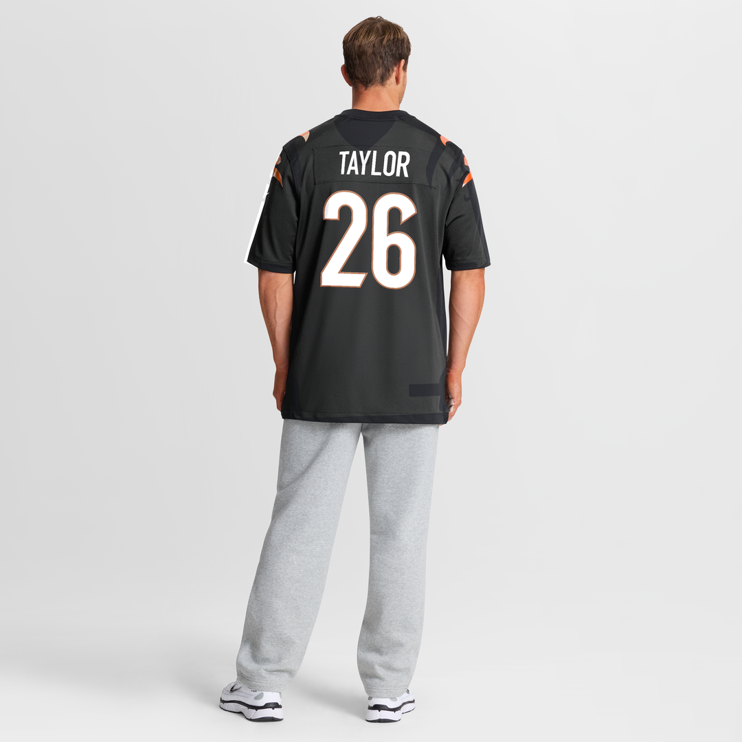Ja'Sir Taylor Cincinnati Bengals Nike Team Game Jersey - Black Official NFL Team Apparel Football Fan Gear