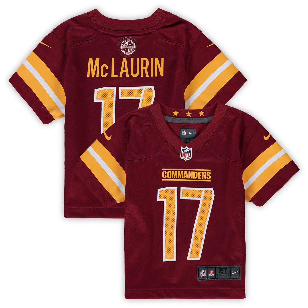Terry McLaurin Washington Commanders Nike Toddler Game Jersey - Burgundy Official NFL Team Apparel Football Fan Gear