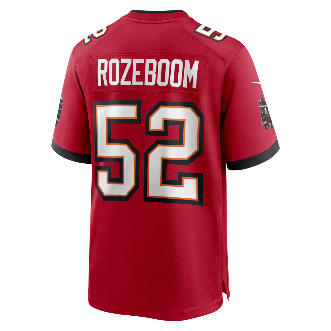 Christian Rozeboom Tampa Bay Buccaneers Nike Team Game Jersey - Red Official NFL Team Apparel Football Fan Gear