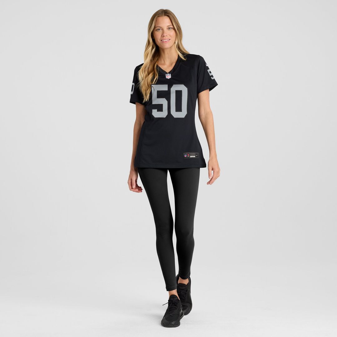 Jacob Bobenmoyer Las Vegas Raiders Nike Women's Game Player Jersey - Black Official NFL Team Apparel Football Fan Gear