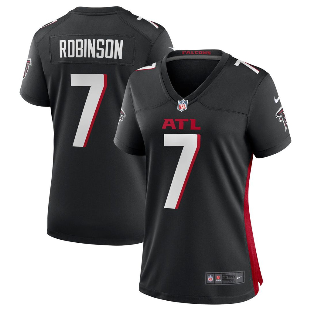 Bijan Robinson Atlanta Falcons Nike Women's Player Jersey - Black Official NFL Team Apparel Football Fan Gear