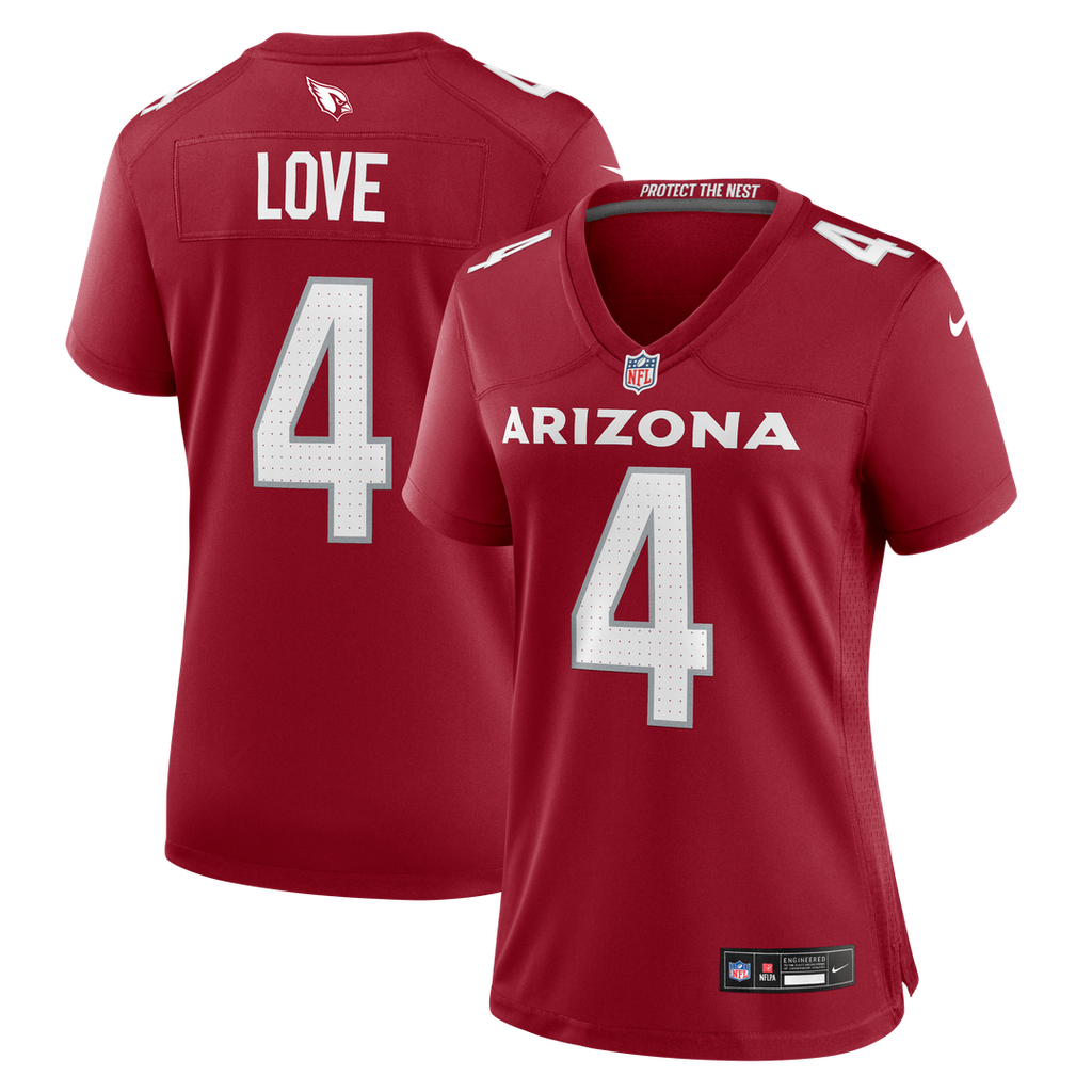 Jeremiyah Love Arizona Cardinals Nike Women's Game Jersey - White Official NFL Team Apparel Football Fan Gear